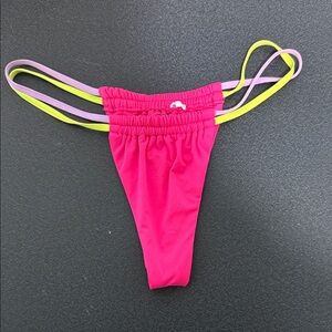 Calzedonia Pink and Green Bikini Bottom